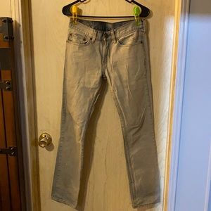 Distressed Paint Splattered Jean Pants